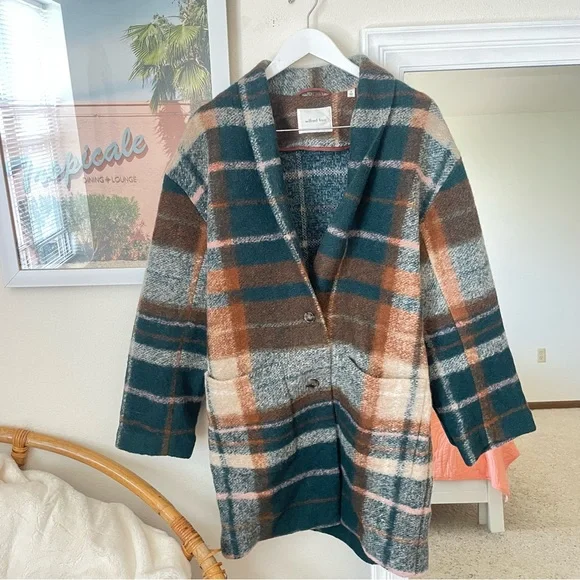 Aritzia Wilfred Free Elm Plaid Jacket - Picture 5 of 8